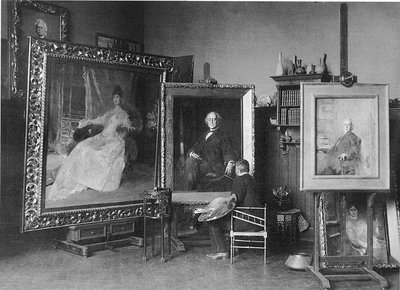 Reinhold Lepsius in seinem Münchner Atelier von Carl Teufel